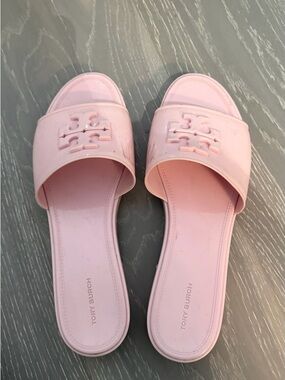 Tory Burch Eleanor Double T Jelly Slides